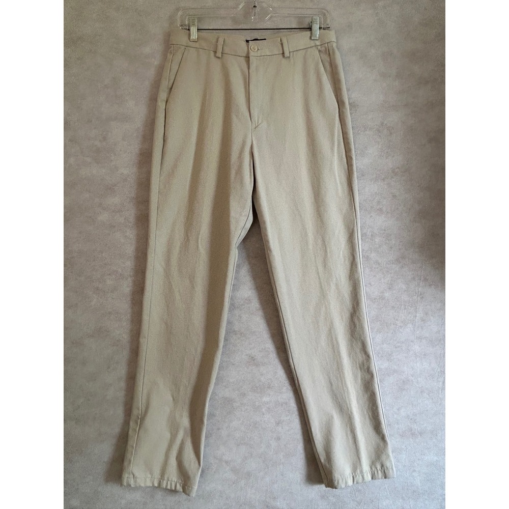 Dockers Stain Defender Khaki Pants Womens 10‎ Long Beige Cotton Chino High Rise